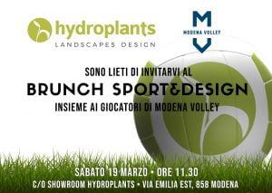 Scopri di più sull'articolo Brunch “Sport&Design” organizzato da Hydroplants per gli sponsor di Modena Volley