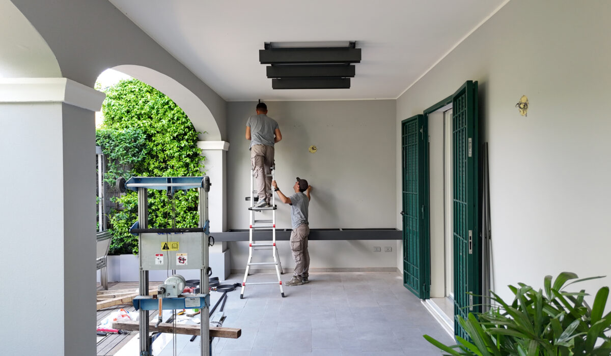 Intervento di riqualificazione outdoor in una residenza privata a Formigine