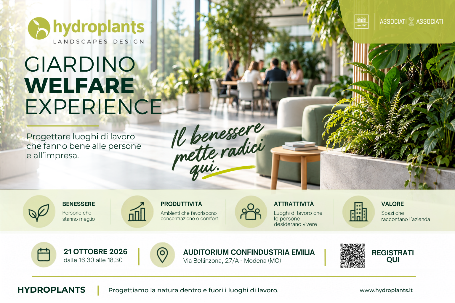 Scopri di più sull'articolo Giardino Welfare Experience: progettare luoghi di lavoro che fanno bene alle persone e all’impresa